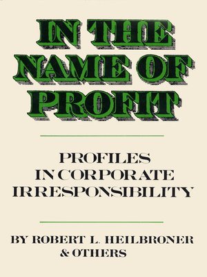 cover image of In the Name of Profit